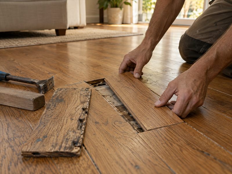 Hardwood floor repair