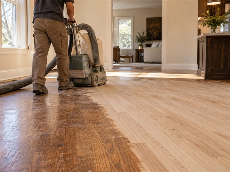 Hardwood sanding and refinishing